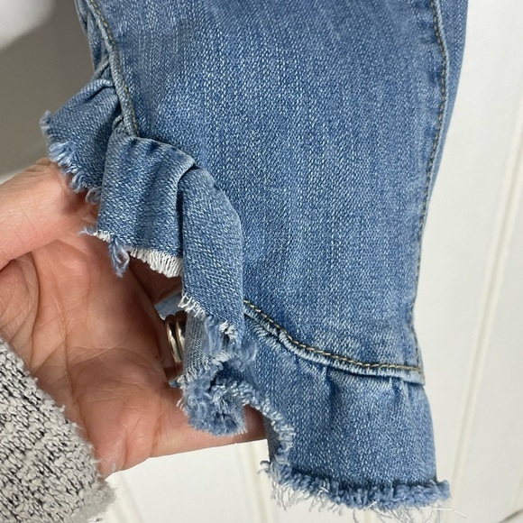 Joe’s Jeans The Icon Mid Rise Skinny Ruffle Ankle Percy - Picture 6 of 12